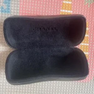 Chanel quilted sunglasses case, box , booklet Chanel Sunglasses Gift Box Case 7.25 x 3 x 3.25 in Black  main image 4